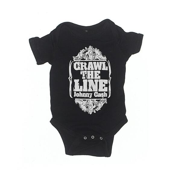 Band - Johnny Cash Crawl the Line Bodysuit Size 12mo - Picture 1 of 3